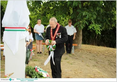 Wathay Lőrinc mellszobrának avatása